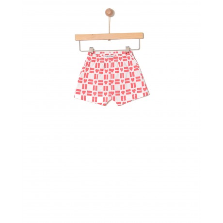 Yell-Oh! - Σορτσάκι απο 100% οργανικό βαμβάκι Καρδιές